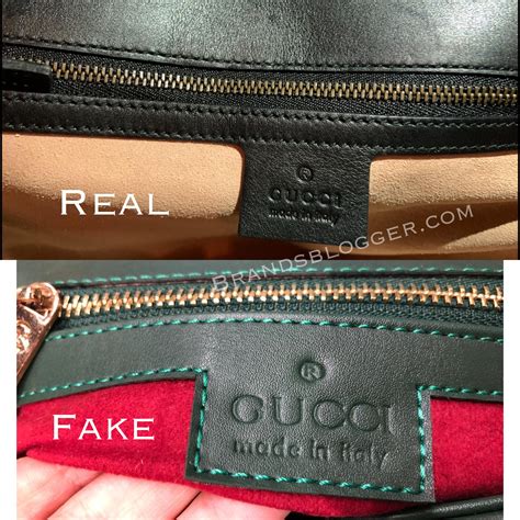 how to spot gucci fake bag|counterfeit Gucci bag.